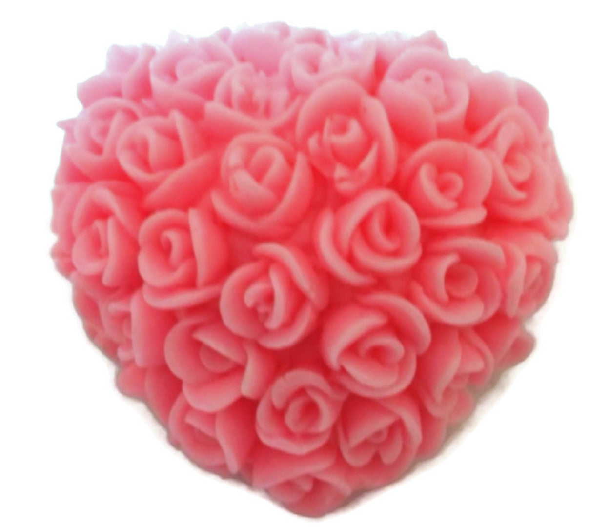 Rose Covered Heart Silicone Mould